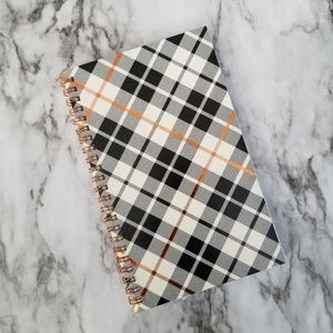 Plaid Print Small Notebook